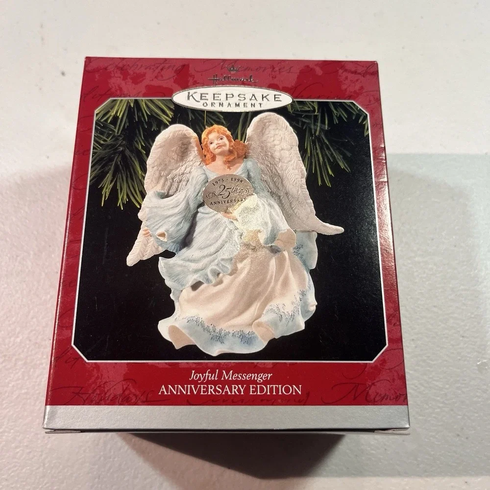 Hallmark Ornaments 3 A Time To Believe Sittin On Santa Lap Joyful‎ Messenger NIB